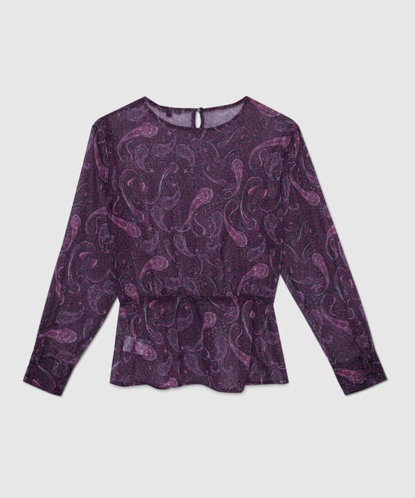 Blusa Estampada Manga Larga