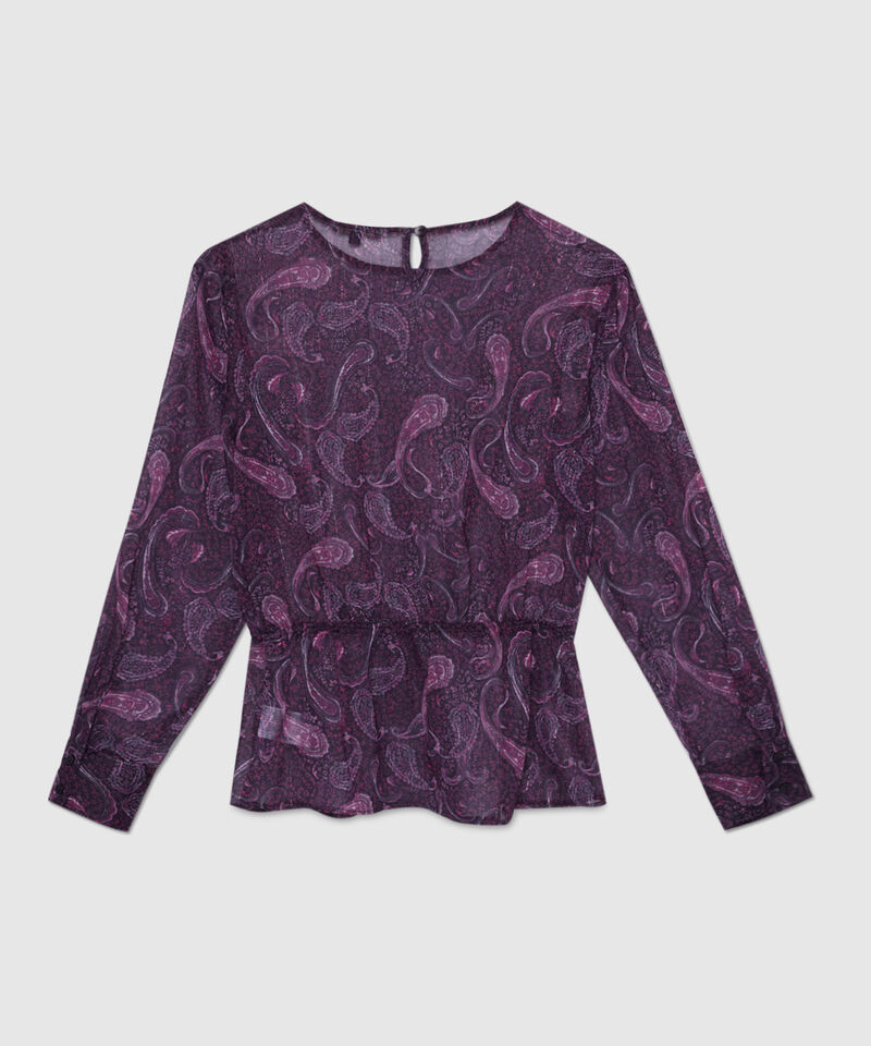 Blusa Estampada Manga Larga