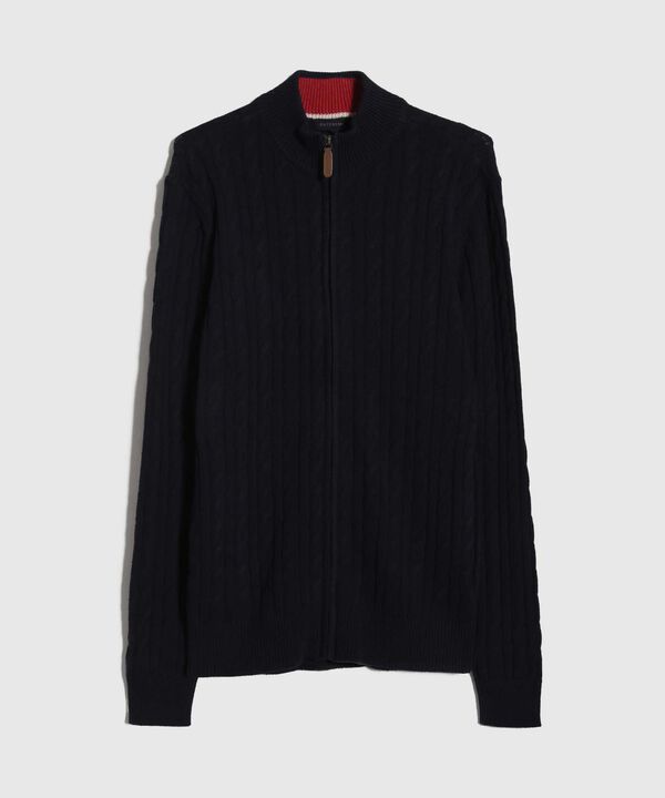 Saco Cuello Alto Con Cremallera