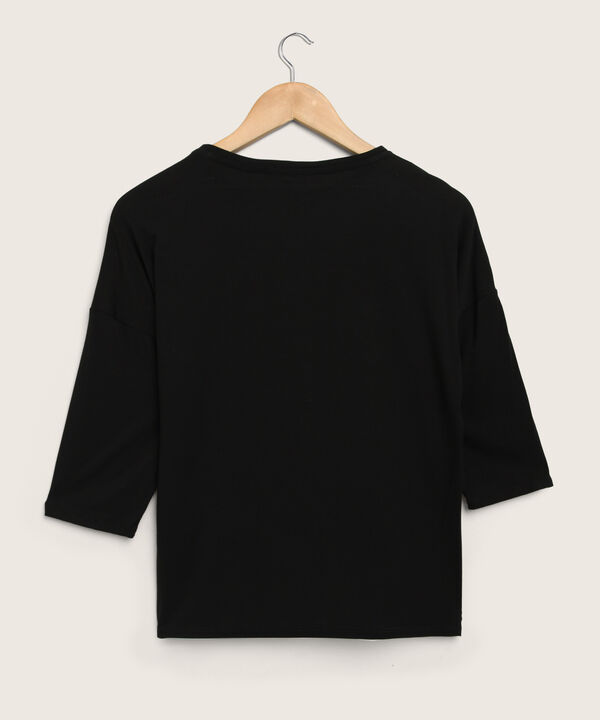 Camiseta Unicolor Con Delantero