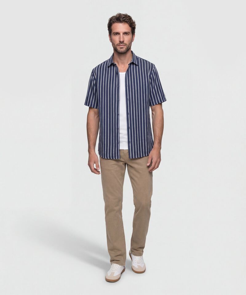 Camisa Hombre Manga Corta Estampada