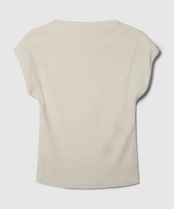 Camiseta Plisada Manga Sisa