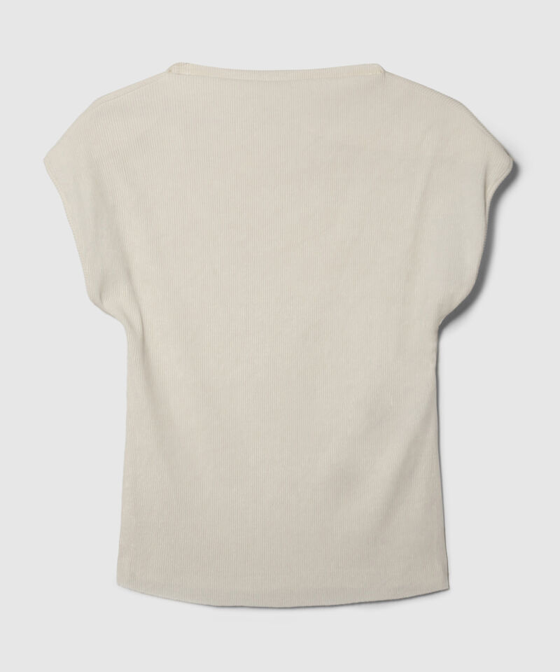Camiseta Plisada Manga Sisa