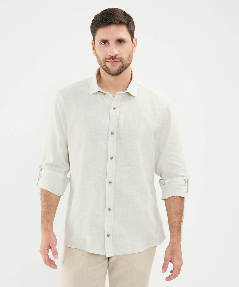 Camisa en Efecto Rústico