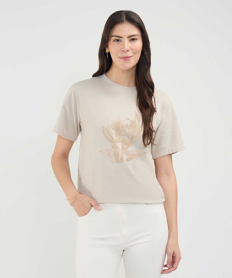 Camiseta Estampado Botánico