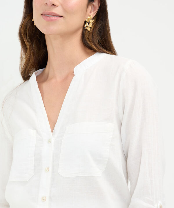 Blusa en Efecto Lino image number null