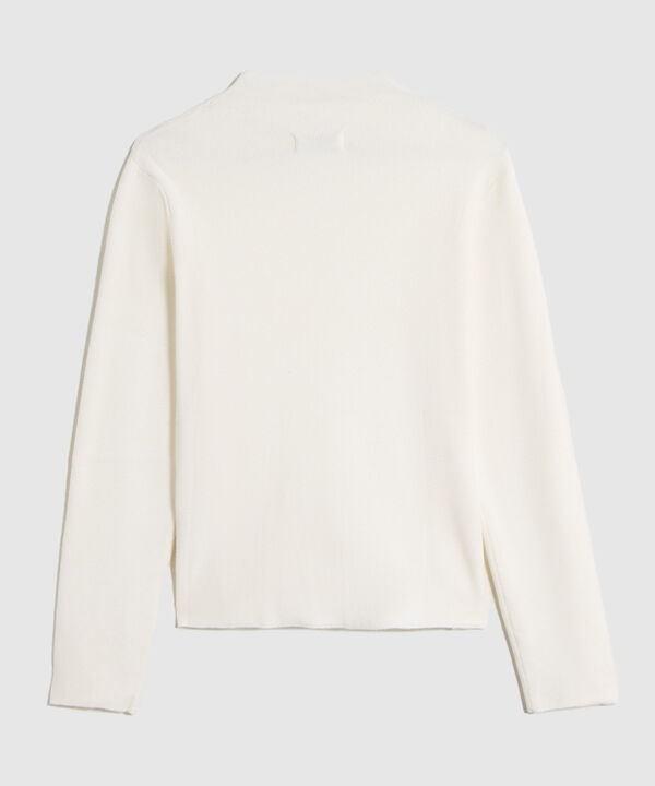 Saco Tejido Cuello Alto para Mujer