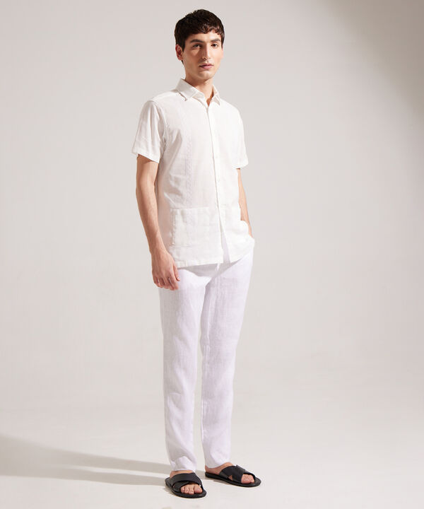 Camisa Guayabera Cuello Camisero Bon Bolsillo
