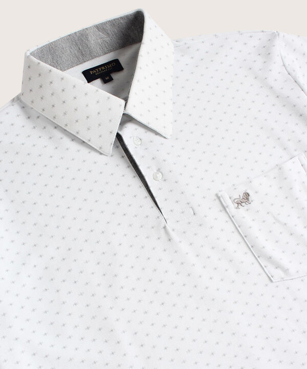 Polo Estampada Cuello Duro image number null