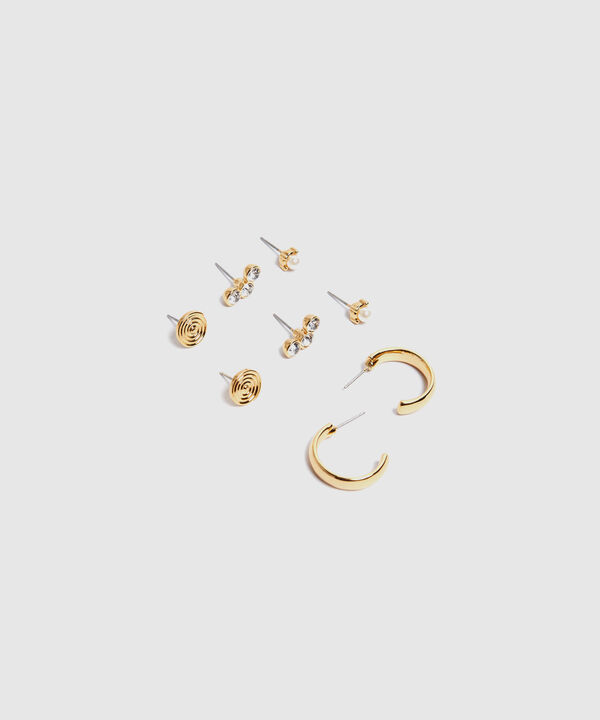Aretes Set X 4 Para Mujer image number null