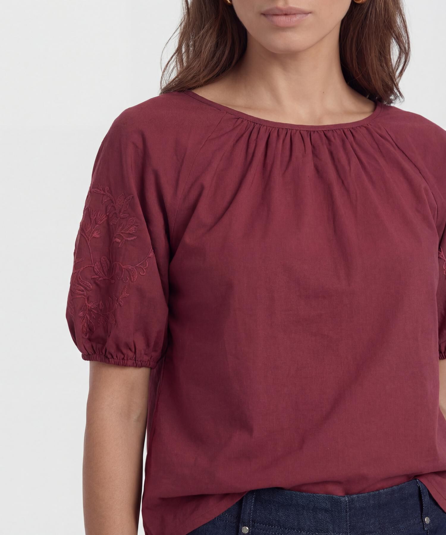 Blusa de Mangas Bombachas para Mujer