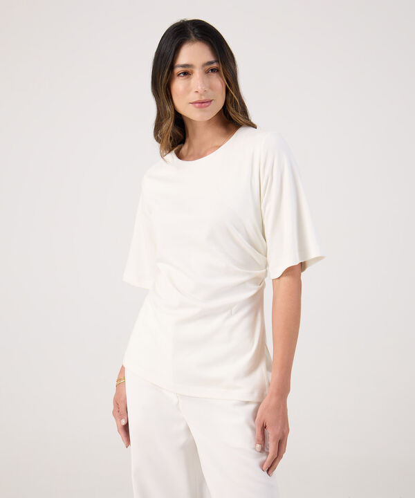 Camiseta con fruncido lateral  image number null