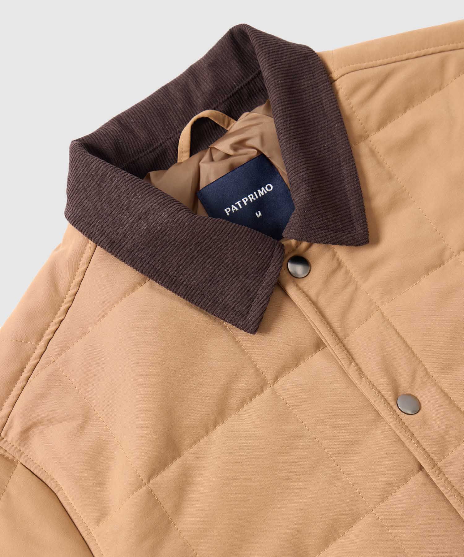 Chaqueta Acolchada con Pana Para Hombre