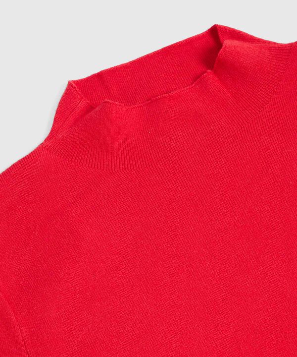 Saco Tejido Cuello Alto para Mujer