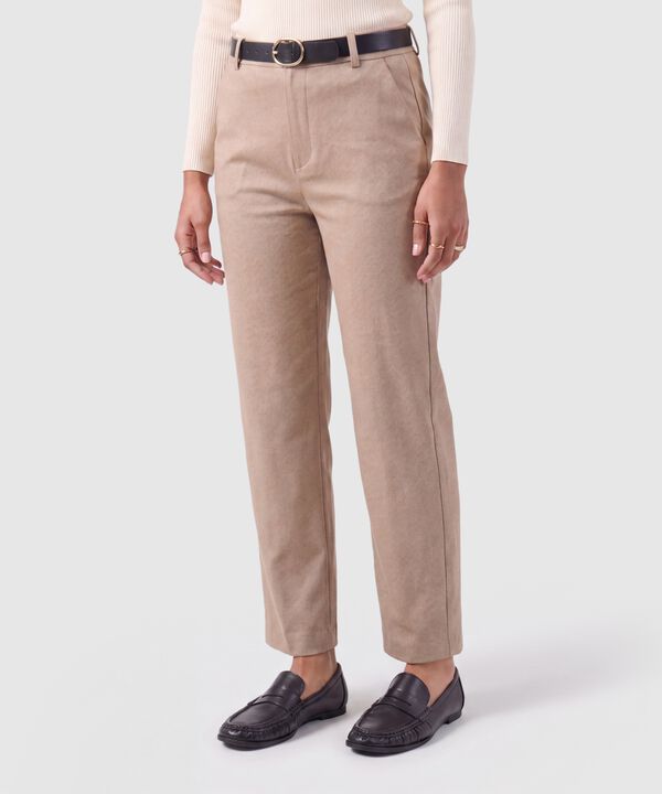 Pantal&oacute;n Chino Con Cintur&oacute;n Mujer image number null