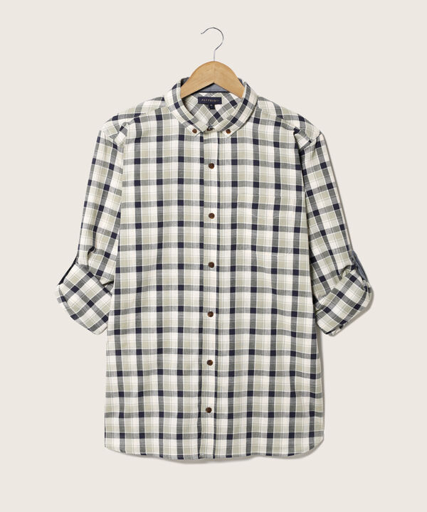 Camisa Manga Larga Button Down Denim