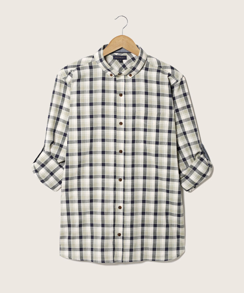 Camisa Manga Larga Button Down Denim