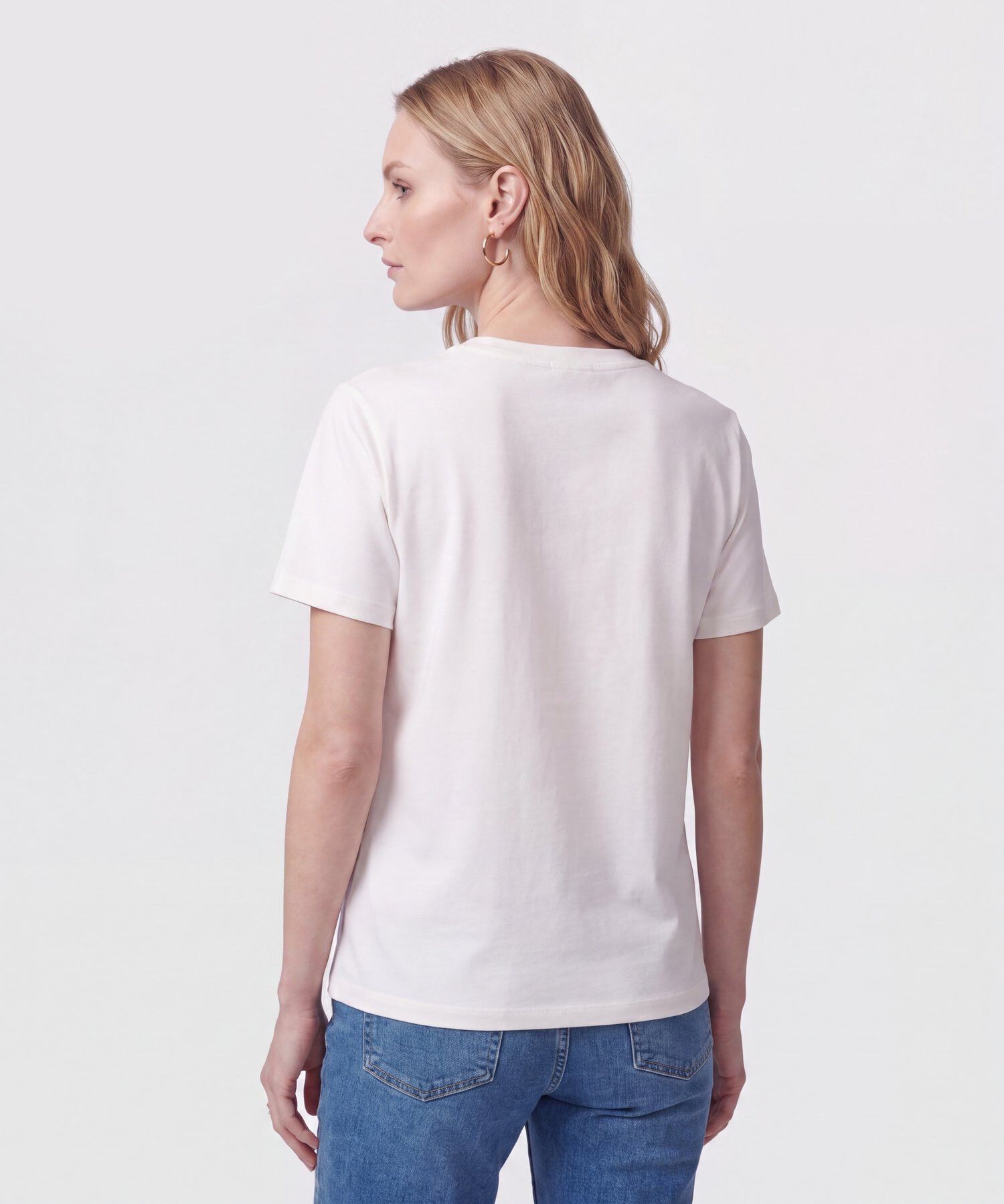 Camiseta De Manga Corta Regular Para Mujer