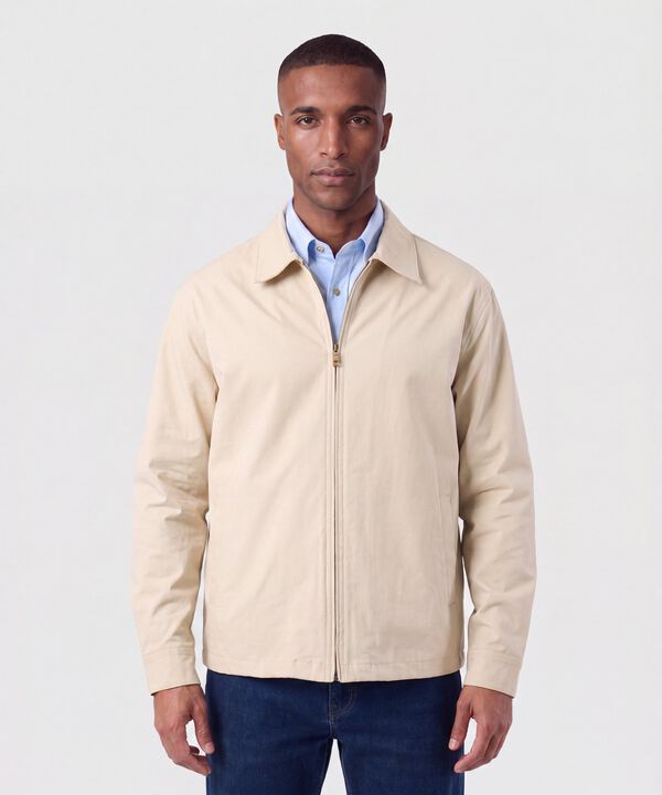 Chaqueta Unicolor Para Hombre