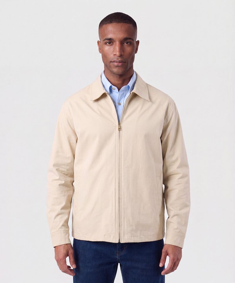 Chaqueta Unicolor Para Hombre