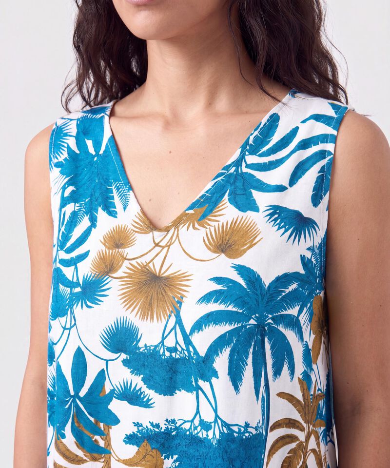 Vestido Sin Mangas Con Ajuste Mujer