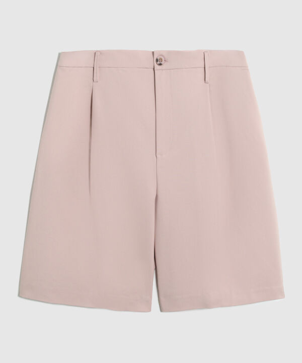 Bermuda Sastrera Con Pinzas Para Mujer Curvy image number null