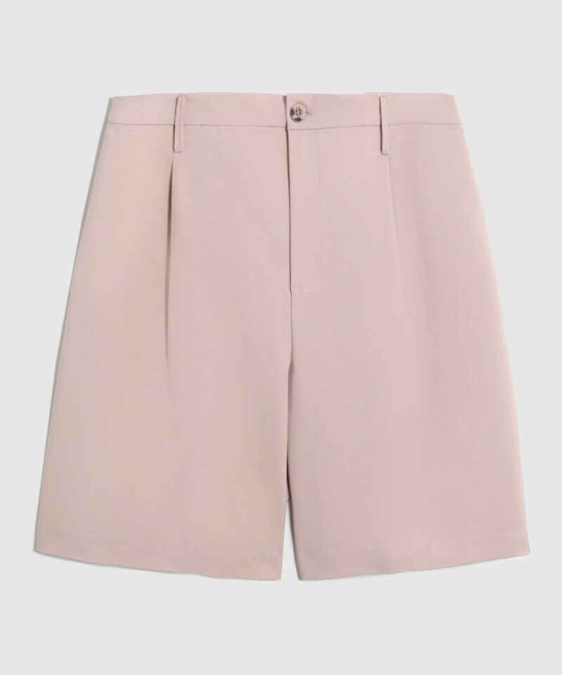 Bermuda Sastrera Con Pinzas Para Mujer Curvy
