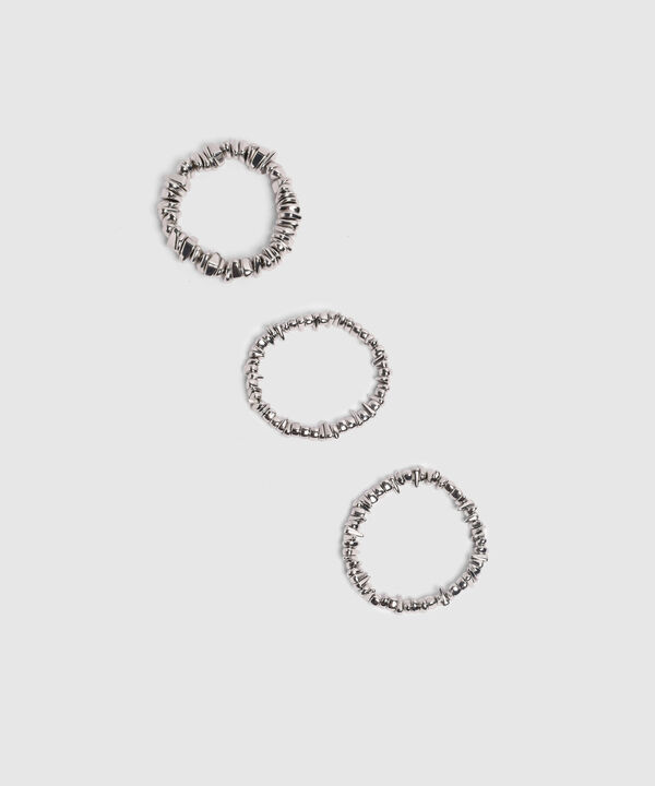 Set De Pulseras Y Tobilleras Con Textura Org&aacute;nica Para Mujer image number null