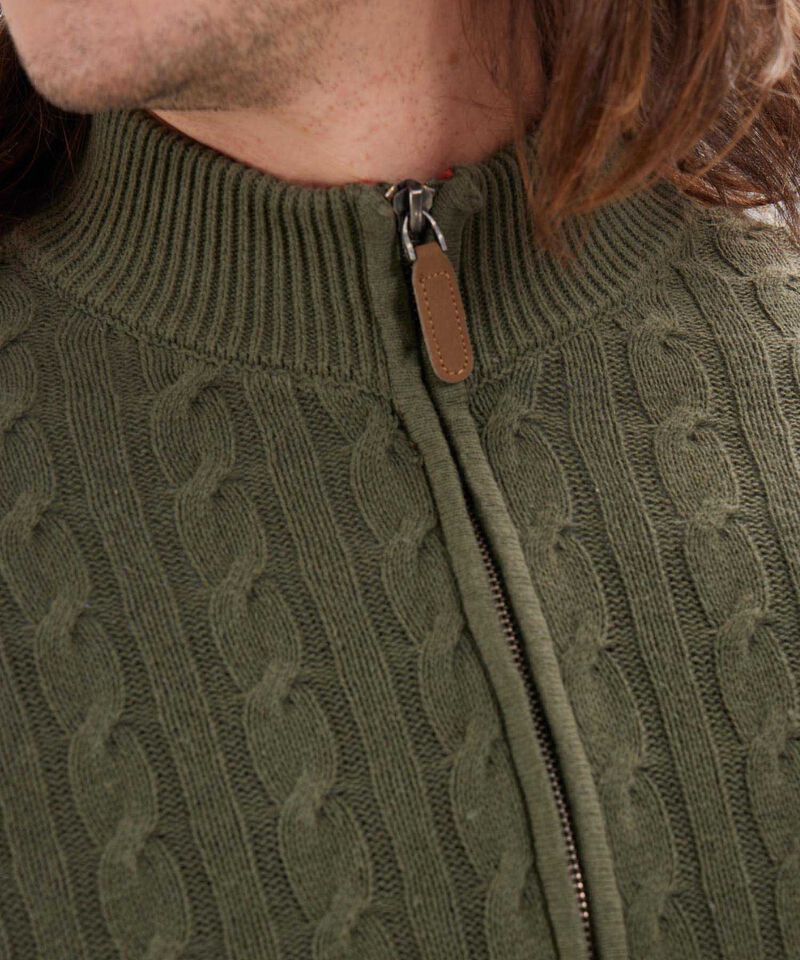 Saco Cuello Alto Con Cremallera