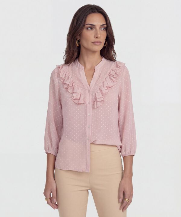 Blusa Texturizada Con Boleros  image number null