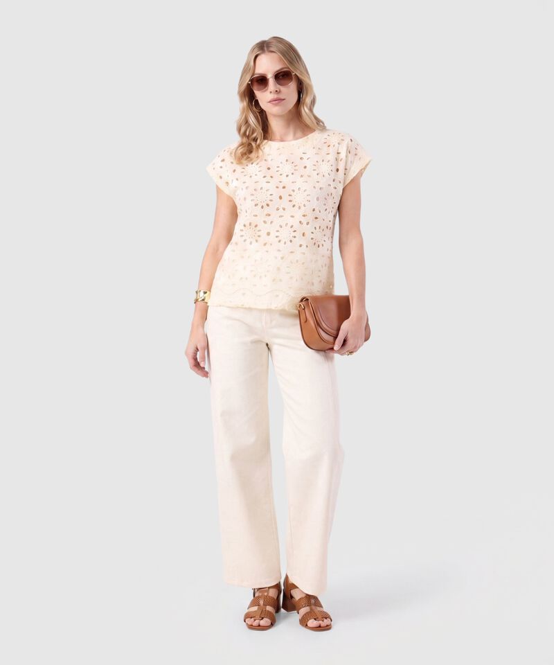Pantal&oacute;n Recto De Tiro Alto Mujer