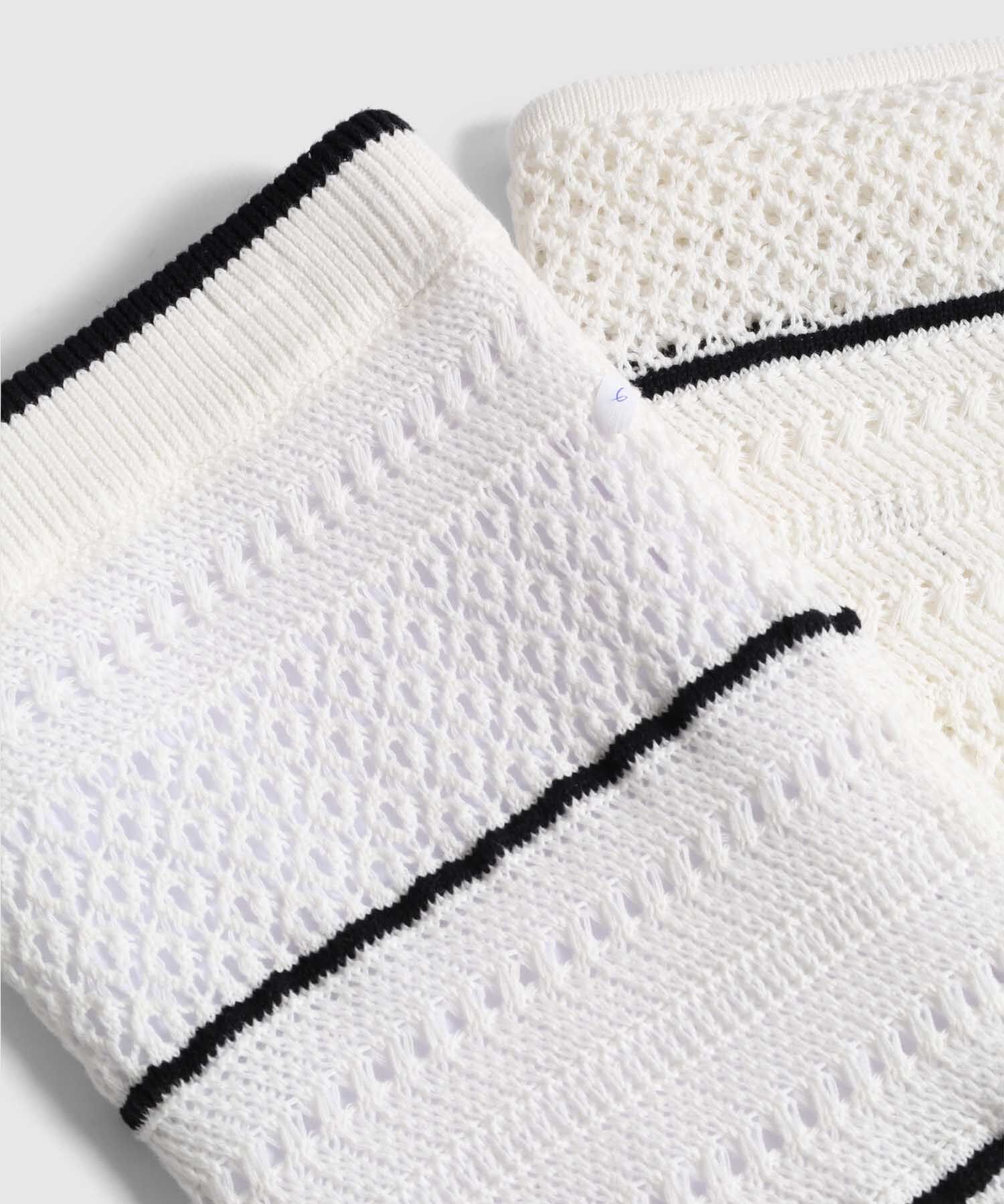 Falda Midi Tejida con Calados para Mujer