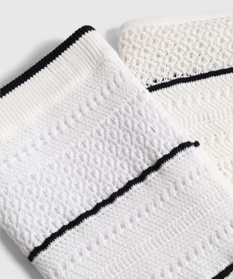 Falda Midi Tejida con Calados para Mujer