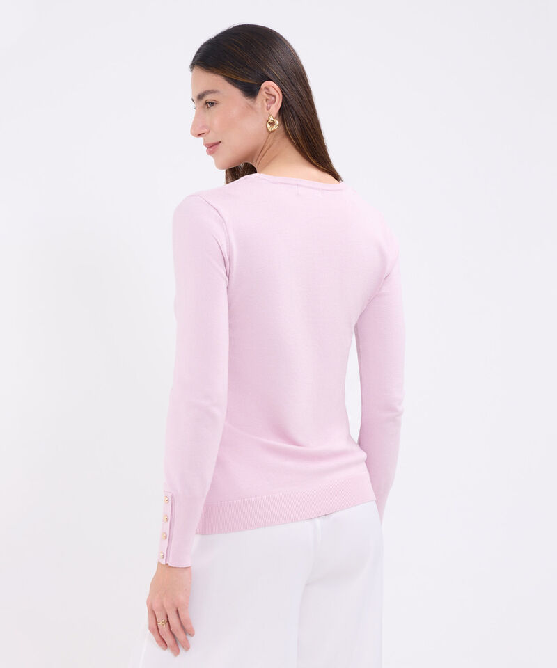 Saco unicolor  con botones en puño para mujer