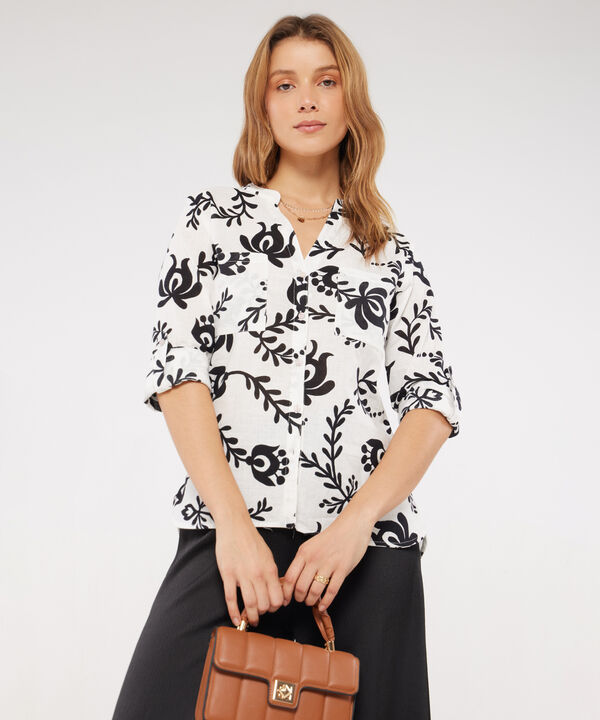 Blusa Manga Larga  Estampada image number null