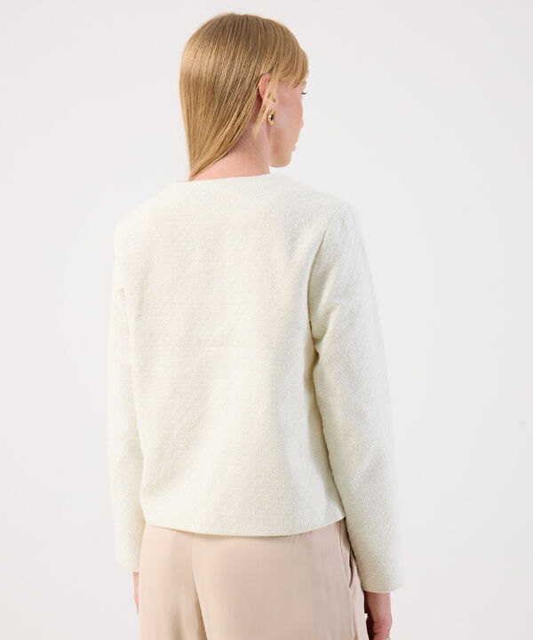 Chaqueta de Textura Estilo Clásico