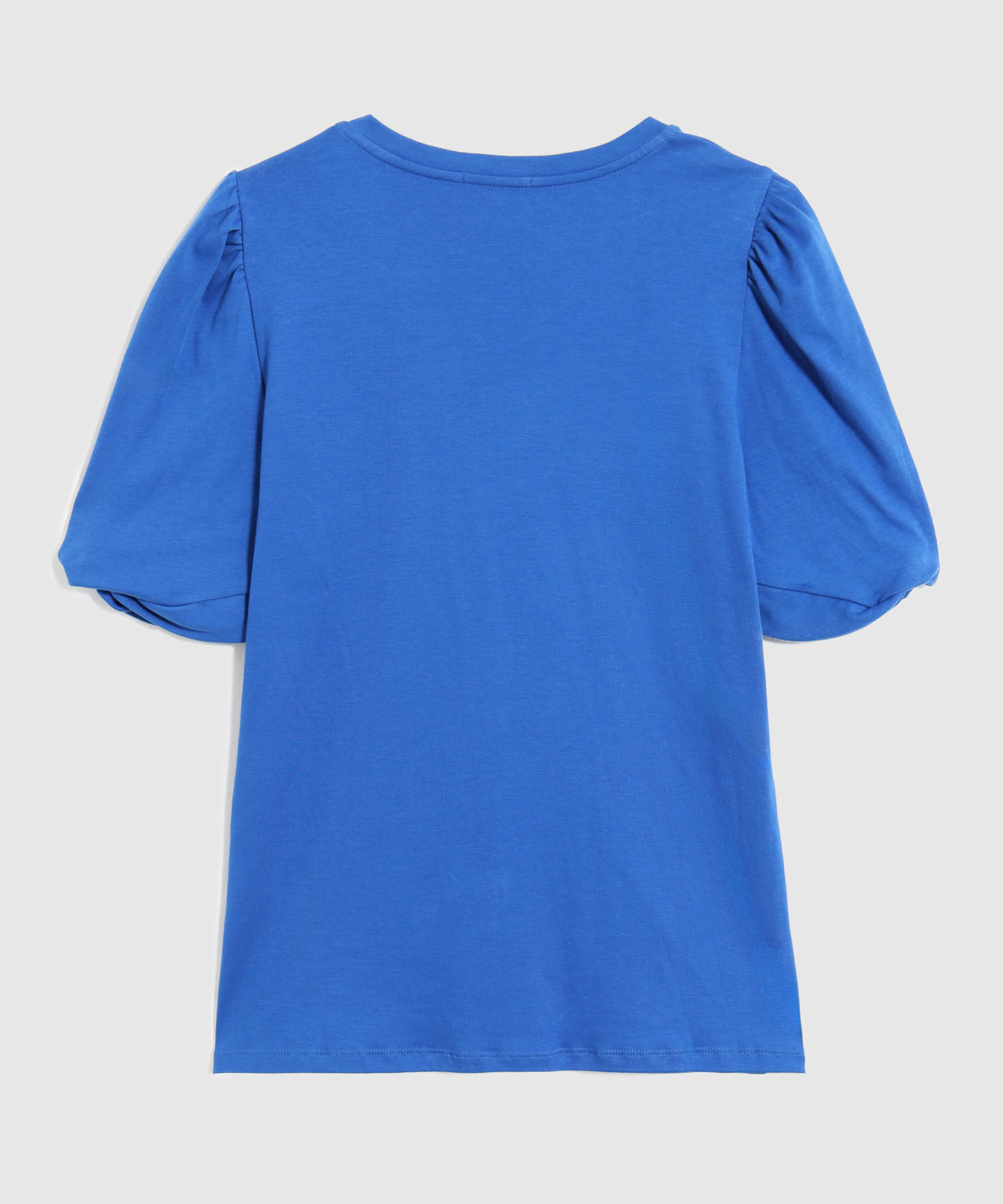 Camiseta Cuello Redondo Con Detalle En Manga