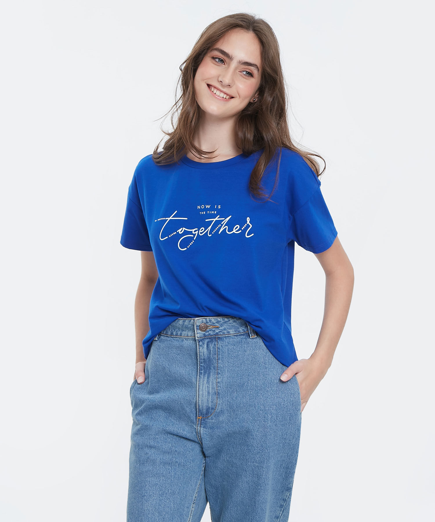 Camiseta Manga Corta Corrida Con Screen En Frente
