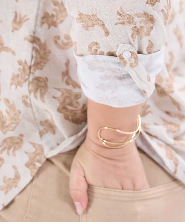 Blusa Estampada Escote en V