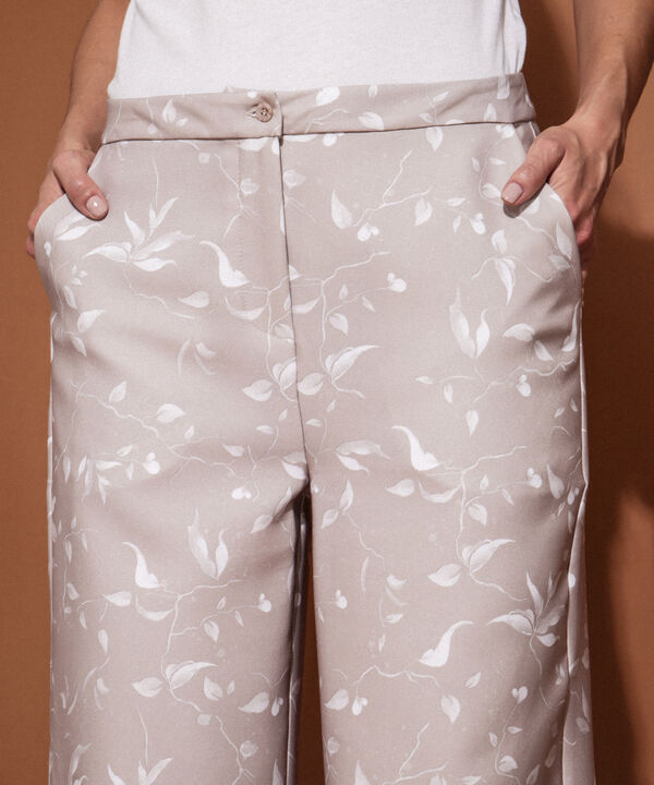 Pantalón Recto Unicolor image number null