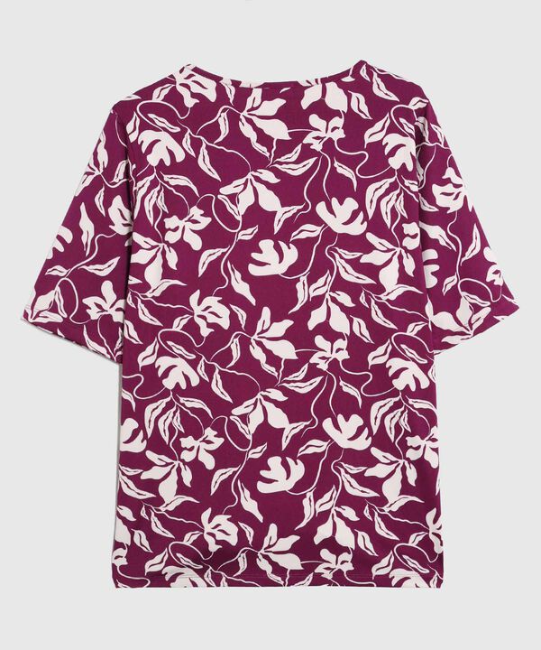 Camiseta Estampada Cuello Redondo Para Mujer Curvy