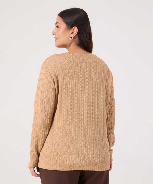 Saco Unicolor Con Textura
