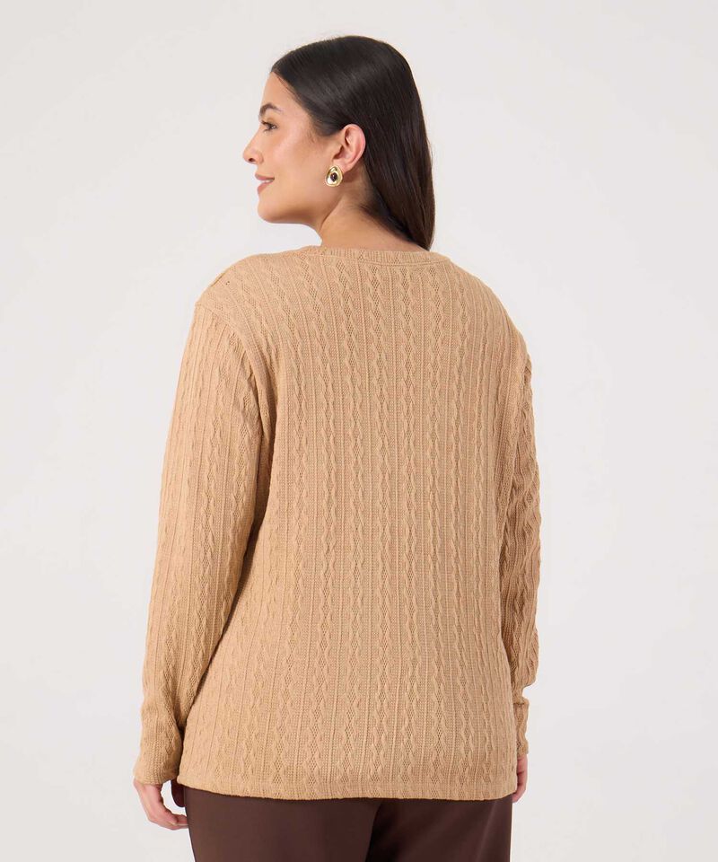 Saco Unicolor Con Textura