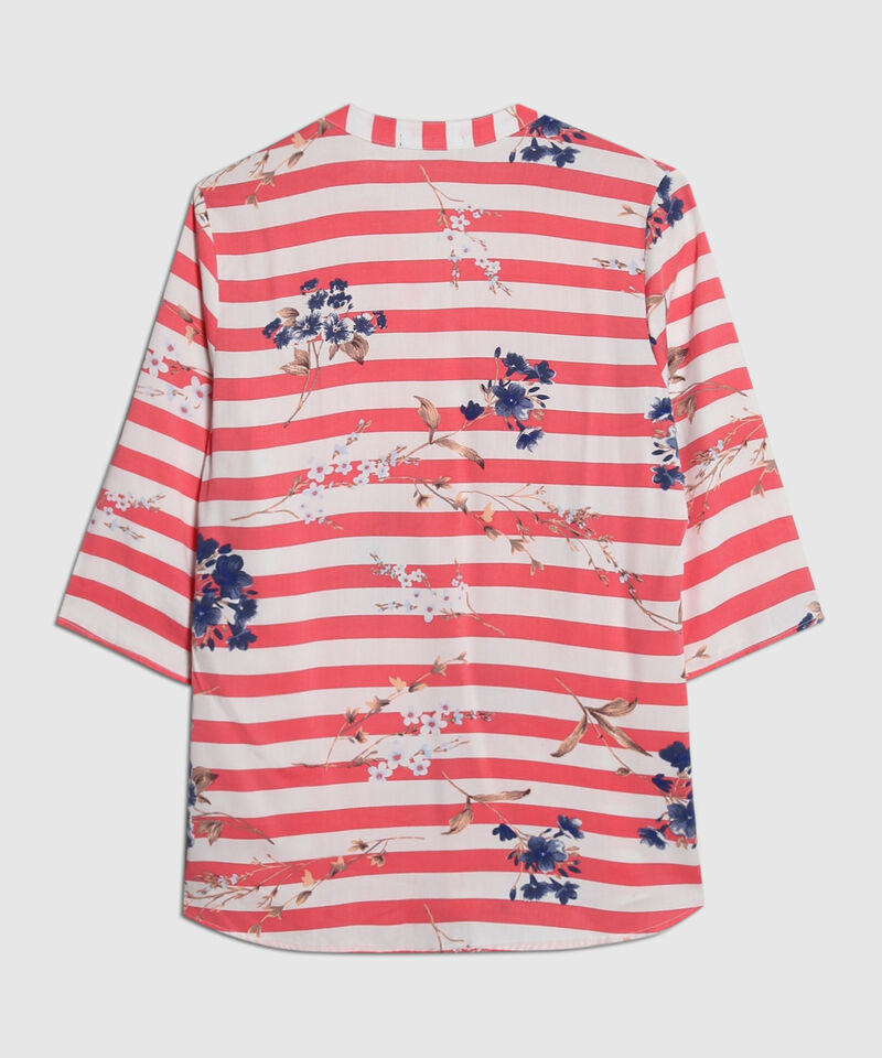 Blusa Cuello Mao Estampada