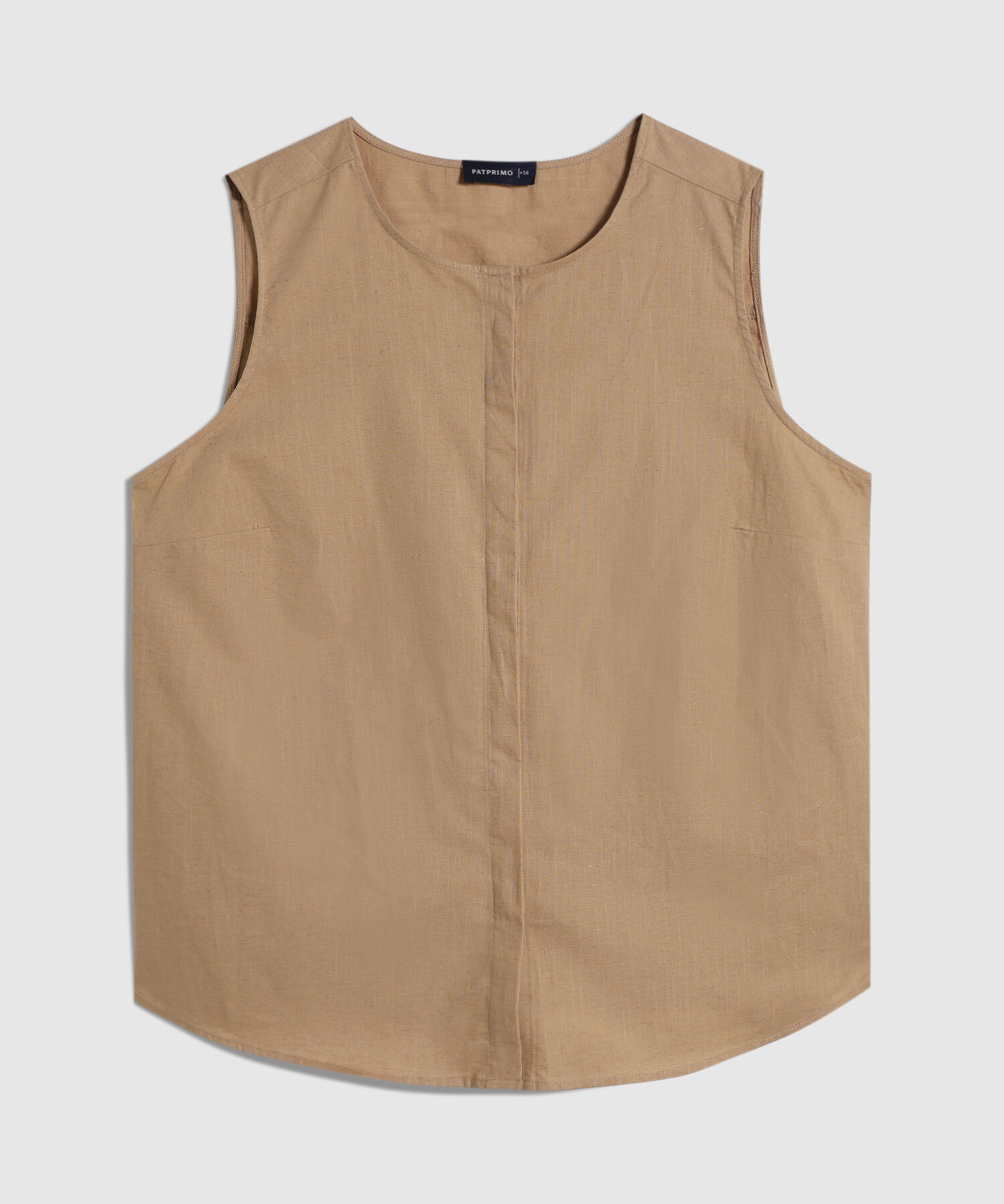 Blusa En A Unicolor Manga Sisa