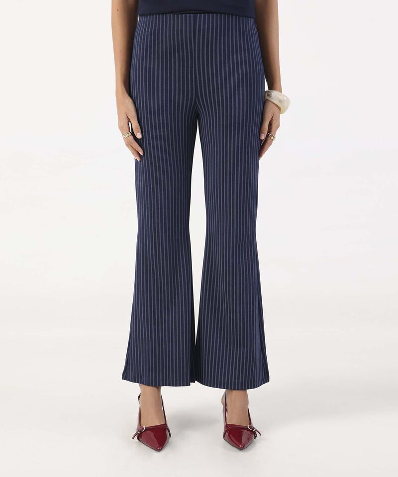 Leggings Para Mujer Campana Rayas Talle Alto