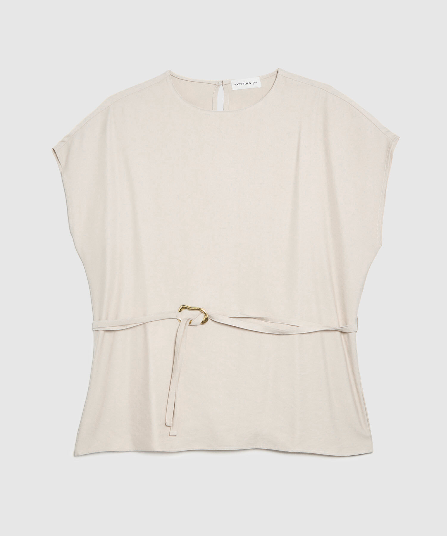 Blusa con cinturon para mujer curvy