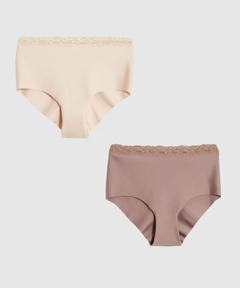 Pack X2 Panties Con Encaje Para Mujer