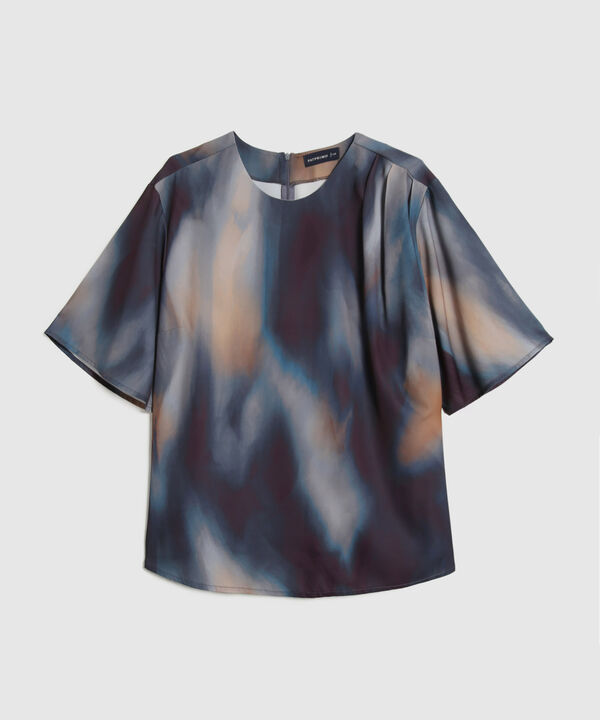 Blusa Manga Corta Estampada image number null