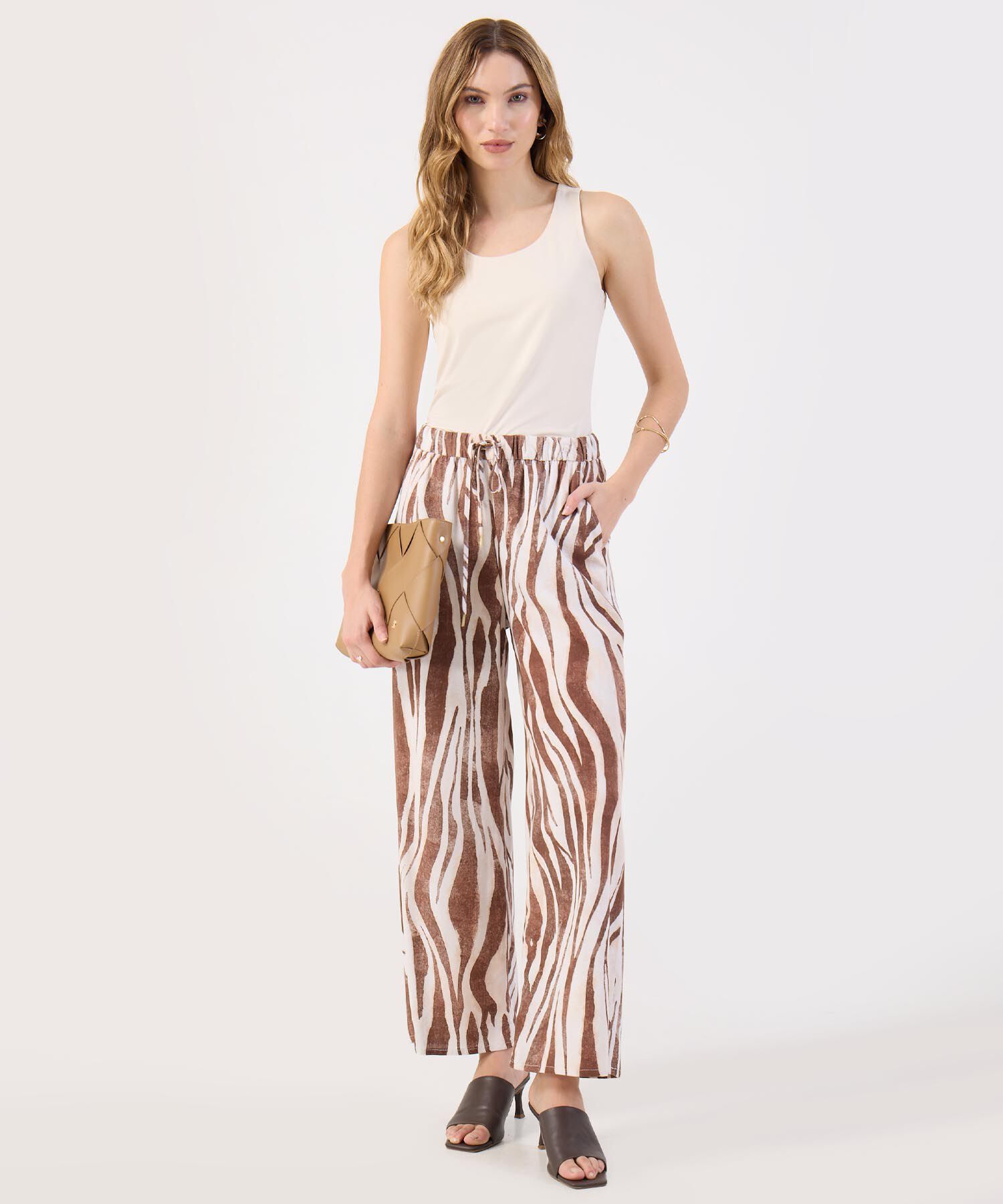 Pantalón Palazzo Estampado